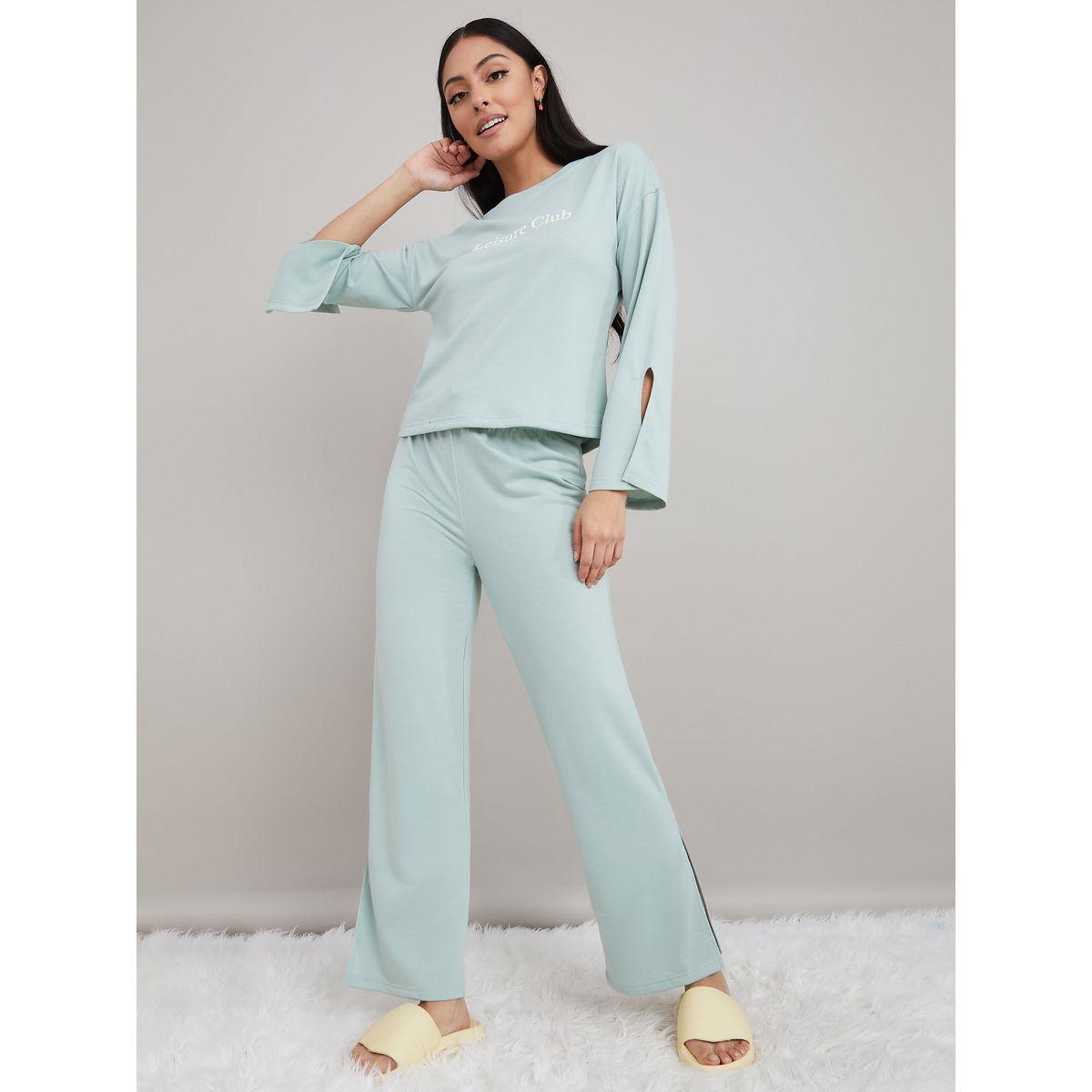 طقم من ( بنطال + تيشيرت )-women-clothing-coordsets-image-1