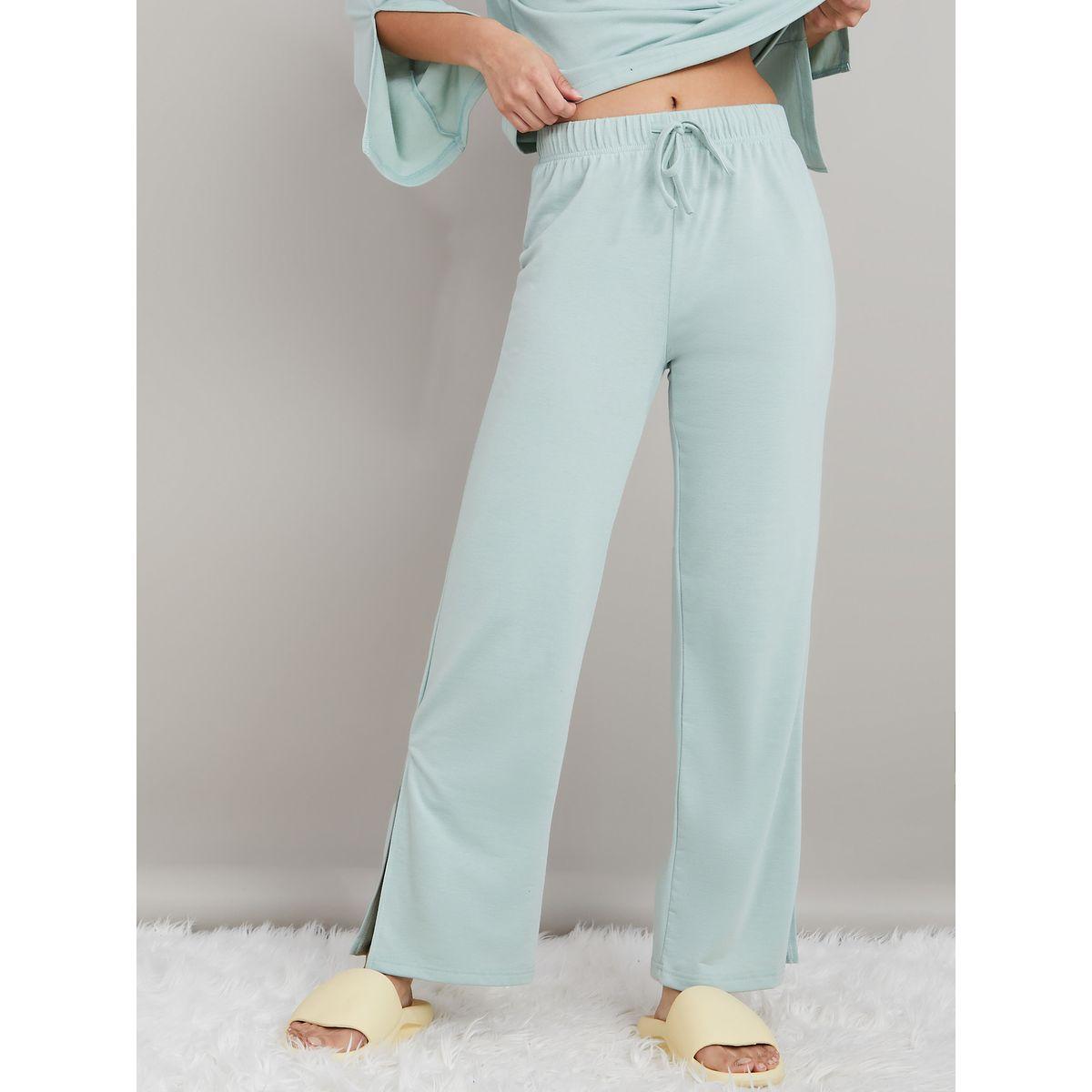 Styli Unwind Side Split Leisure Club Print T-shirt and Trouser Lounge Set-women-clothing-coordsets-image-4