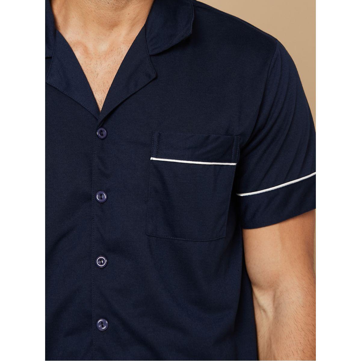 طقم بيجاما من ( بلوزة + بنطال )-men-clothing-nightwear-sets-image-4