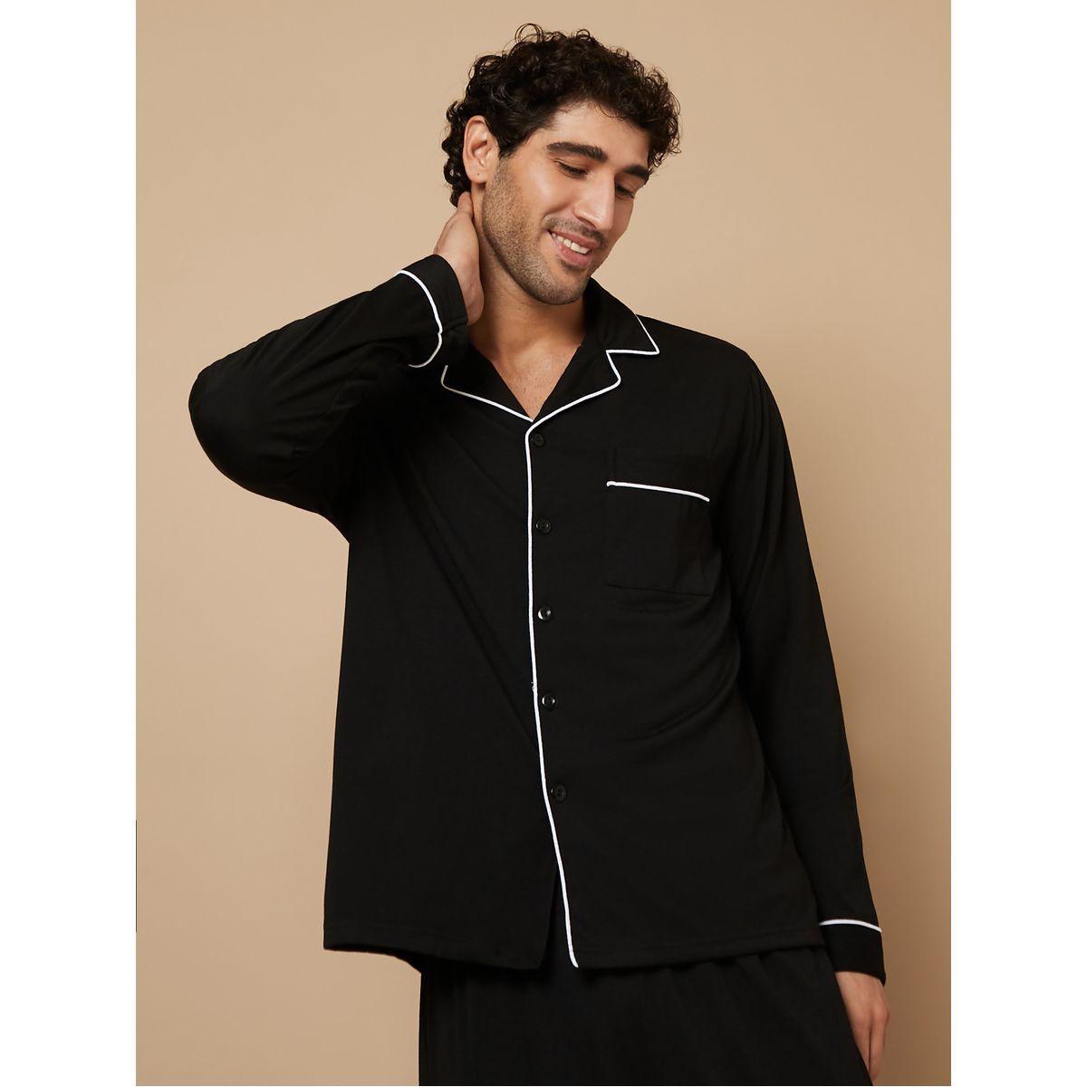 طقم بيجاما من ( بلوزة + بنطال )-men-clothing-nightwear-sets-image-2