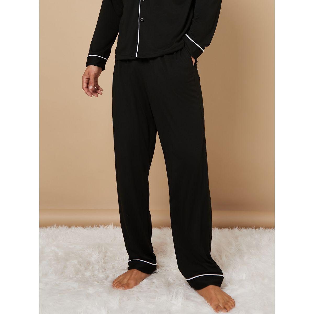 طقم بيجاما من ( بلوزة + بنطال )-men-clothing-nightwear-sets-image-4