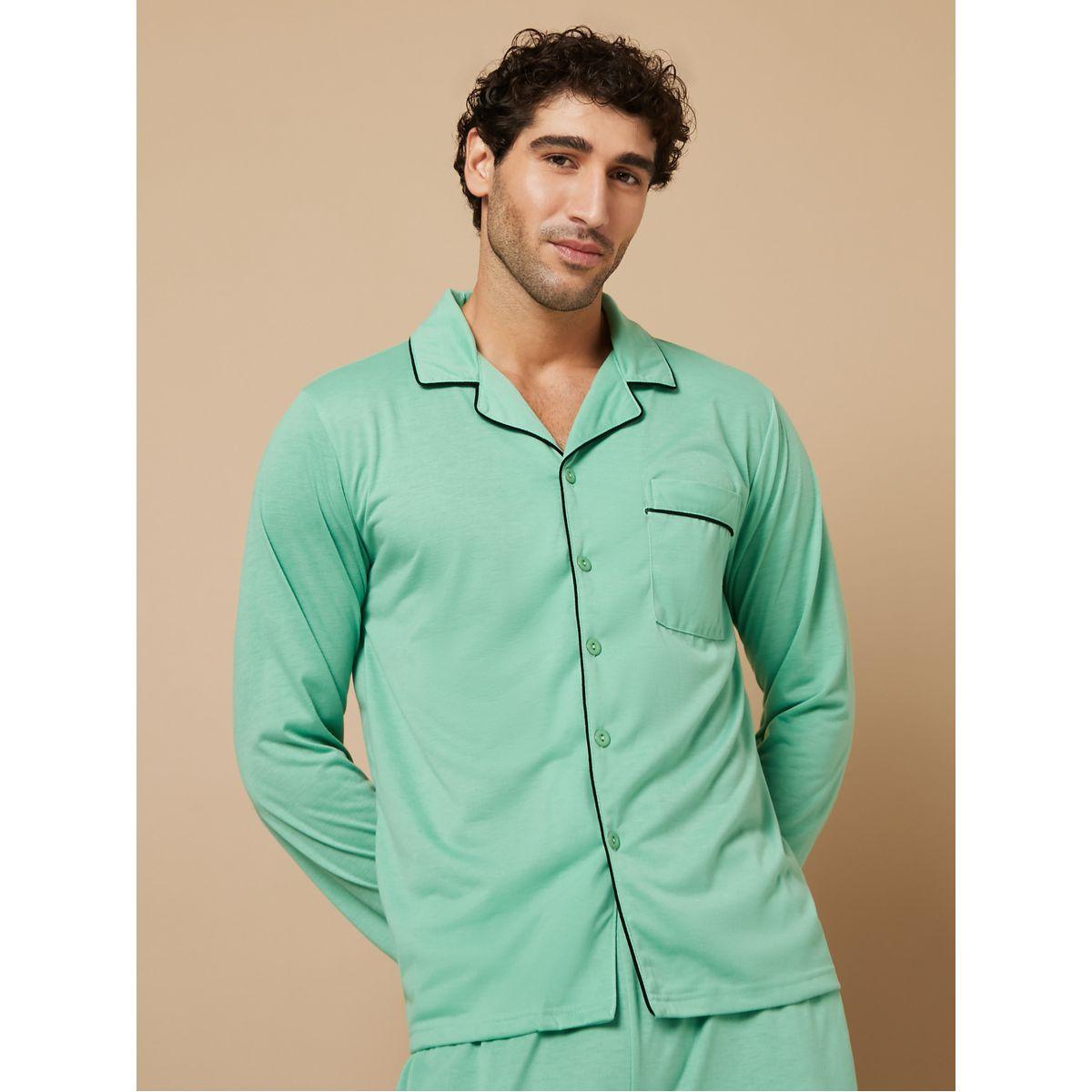 طقم بيجاما من ( بلوزة + بنطال )-men-clothing-nightwear-sets-image-3