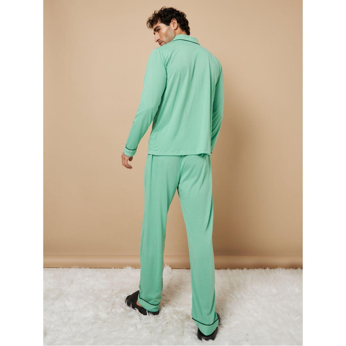 Styli Unwind Piping Detail Long Sleeves Shirt and Pyjama Nightwear Set-men-clothing-nightwear-sets-image-6