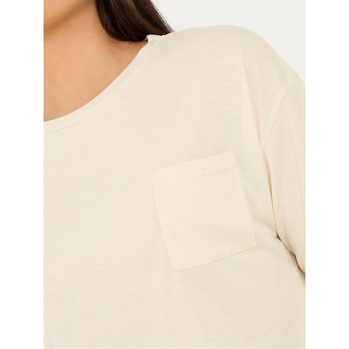 Styli Unwind Solid Pocket Detail T-Shirt & Pyjama Set-women-clothing-nightwear-pyjamas-longsets-image-4