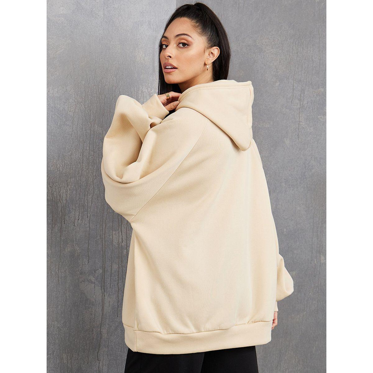 Styli Raglan Sleeves Oversized Longline Hoodie-women-clothing-dresses-image-5