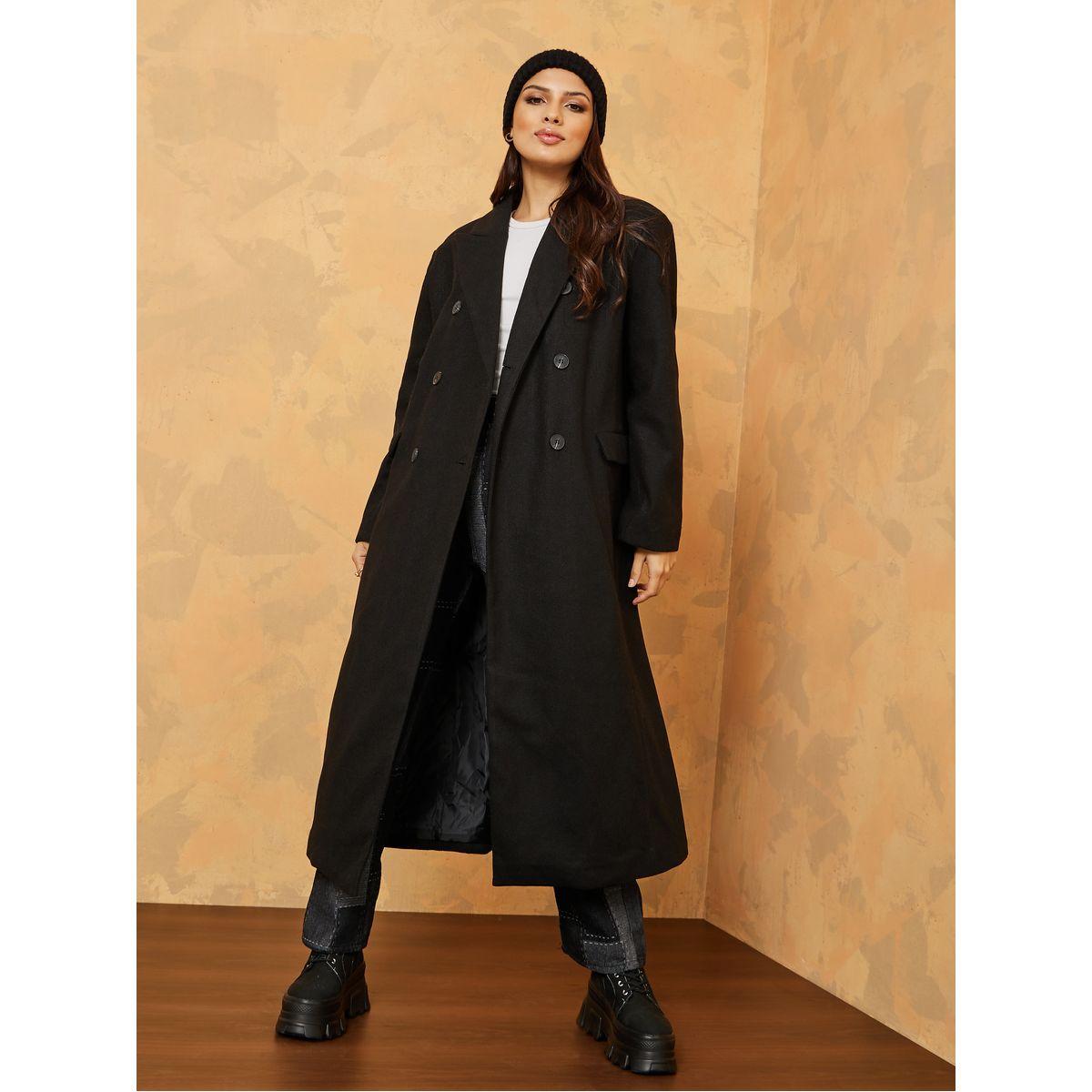 Styli  Midi Length Double Breasted Oversized Wool Like Coat-women-clothing-coatsandjackets-coats-image-2