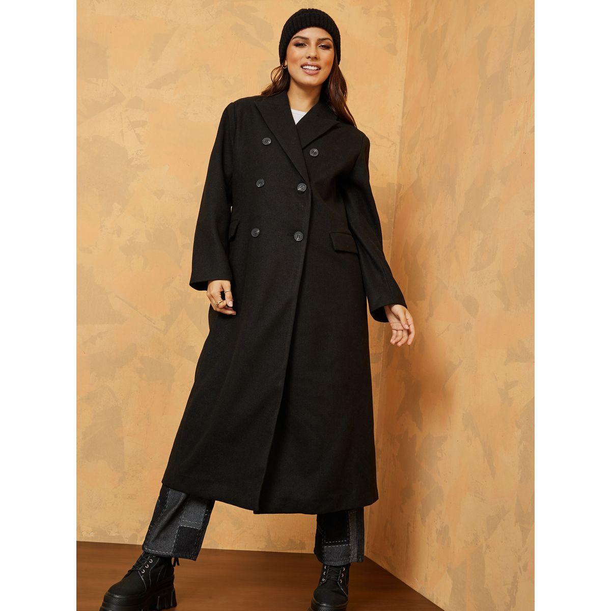 Styli  Midi Length Double Breasted Oversized Wool Like Coat-women-clothing-coatsandjackets-coats-image-3