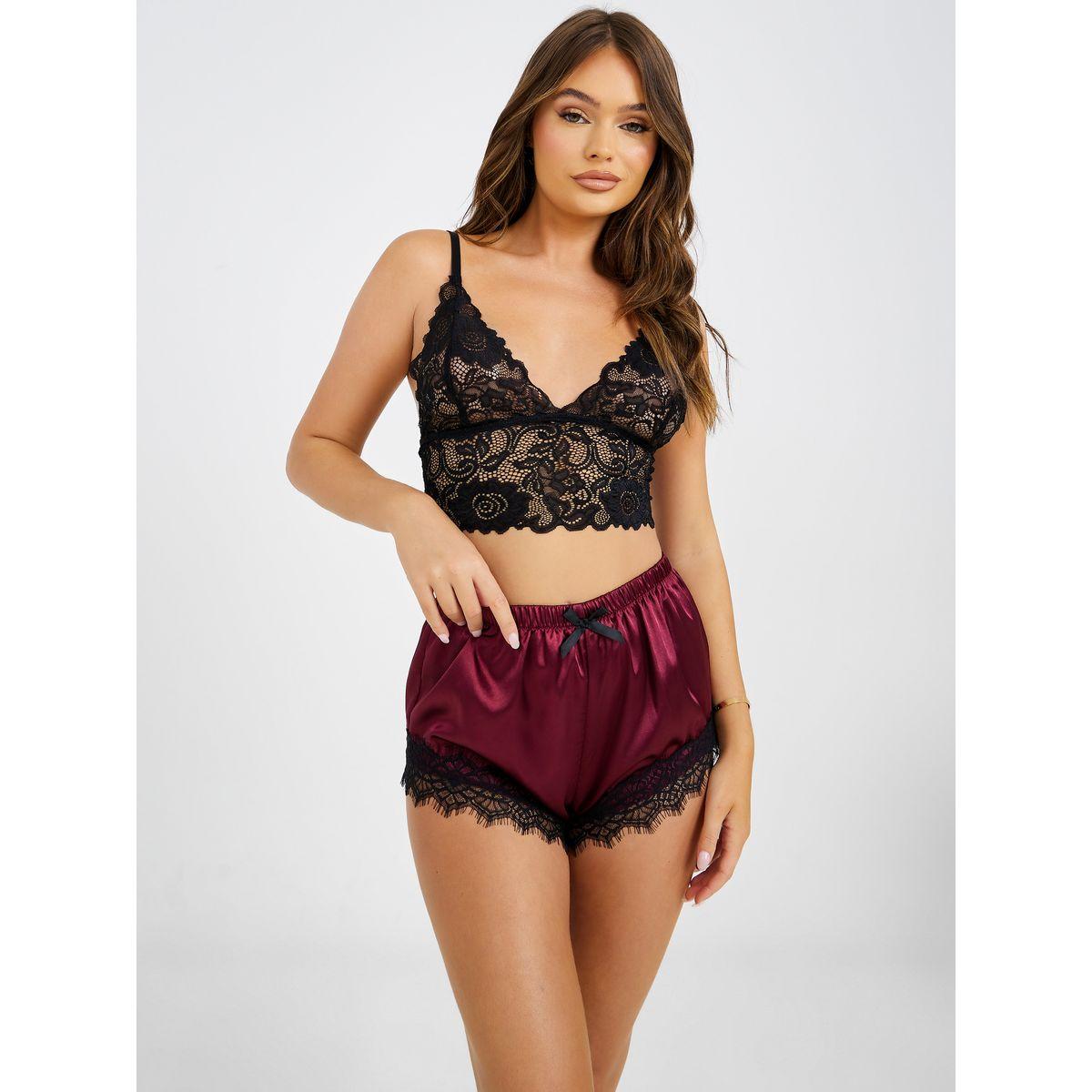 طقم من 3 ( روب + شورت + صدرية )-women-clothing-lingerie-lingeriesets-image-3