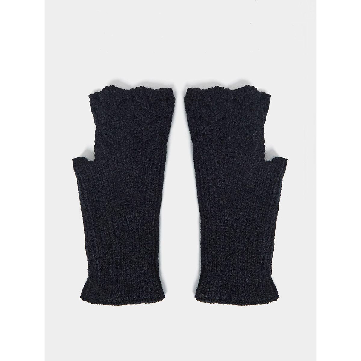 Styli Open Finger Knitted Gloves-women-winterwear-gloves-image-1