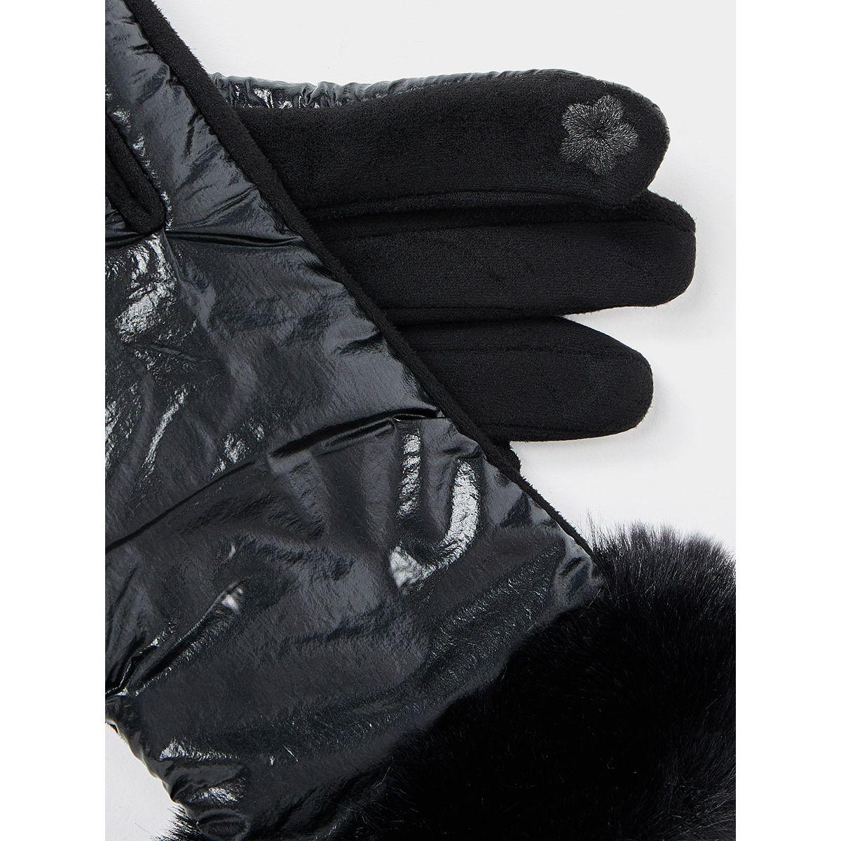قفازات مزينة بفرو صناعي-women-winterwear-gloves-image-4