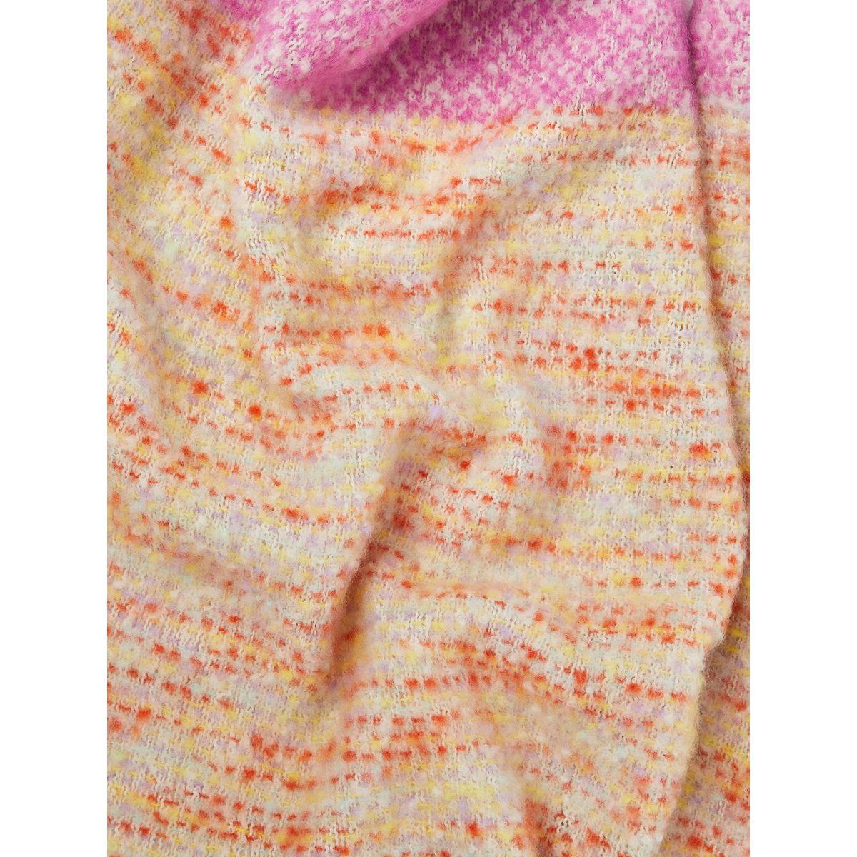 Styli Colorblock Knitted Scarf with Tassel Detail-women-winterwear-scarves-image-4