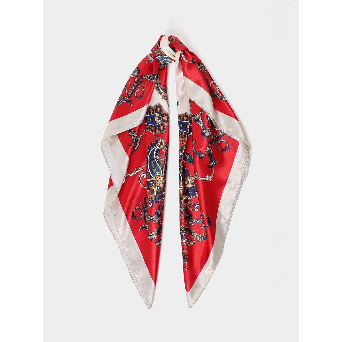 Styli Paisley Print Square Scarf-women-winterwear-scarves-image-1