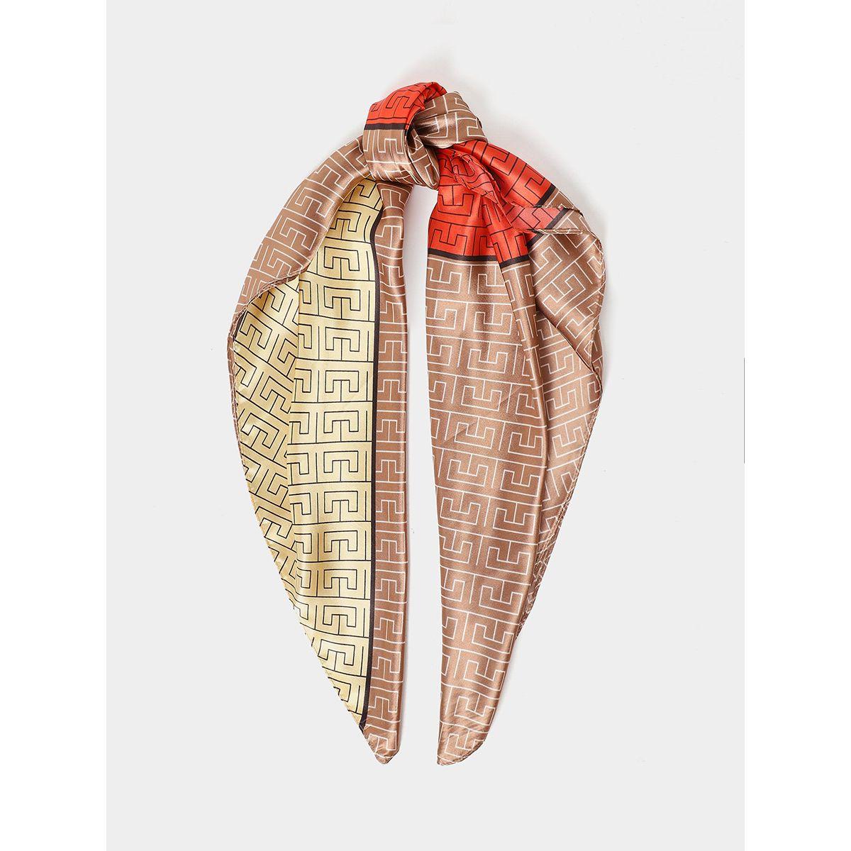 Styli Geo Print Square Scarf-women-winterwear-scarves-image-1
