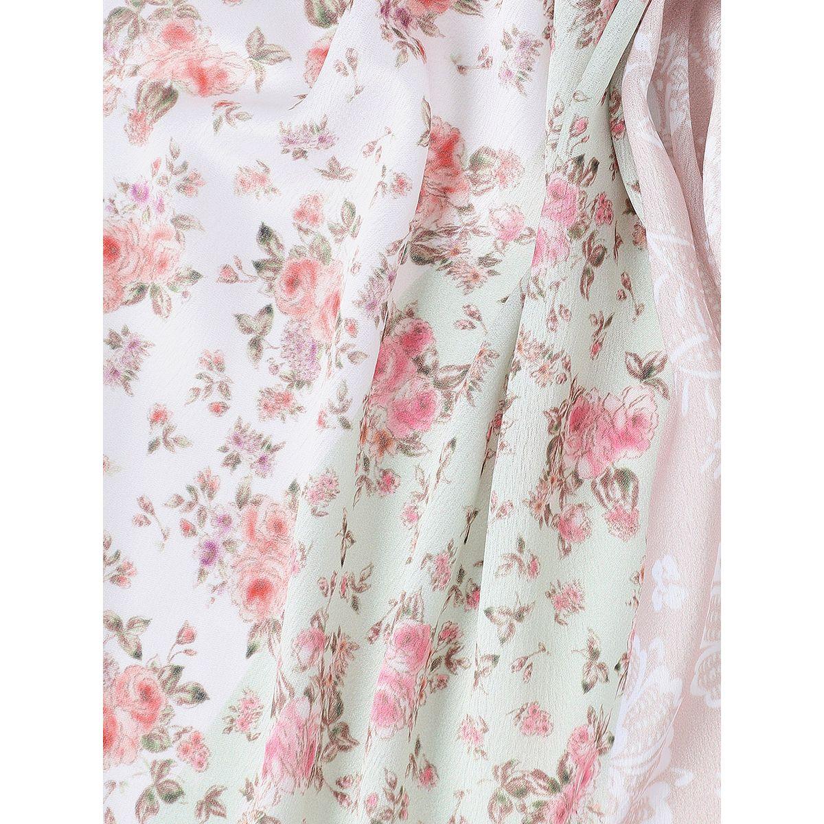 Styli Floral Print Square Scarf-women-winterwear-scarves-image-3