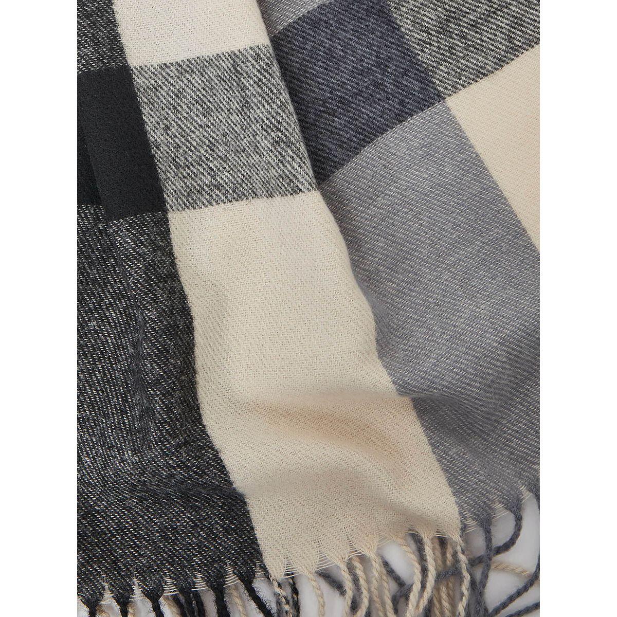 Styli Unisex Checked Print Scarf with Tassel Detail-women-winterwear-scarves-image-3