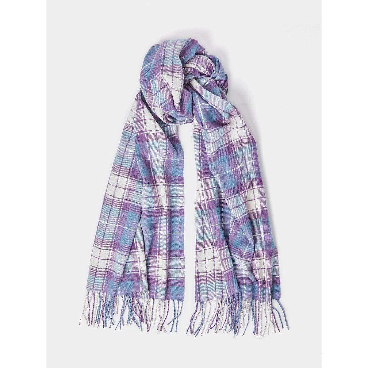 Styli Check Pattern Frayed Edge Scarf-women-winterwear-scarves-image-1