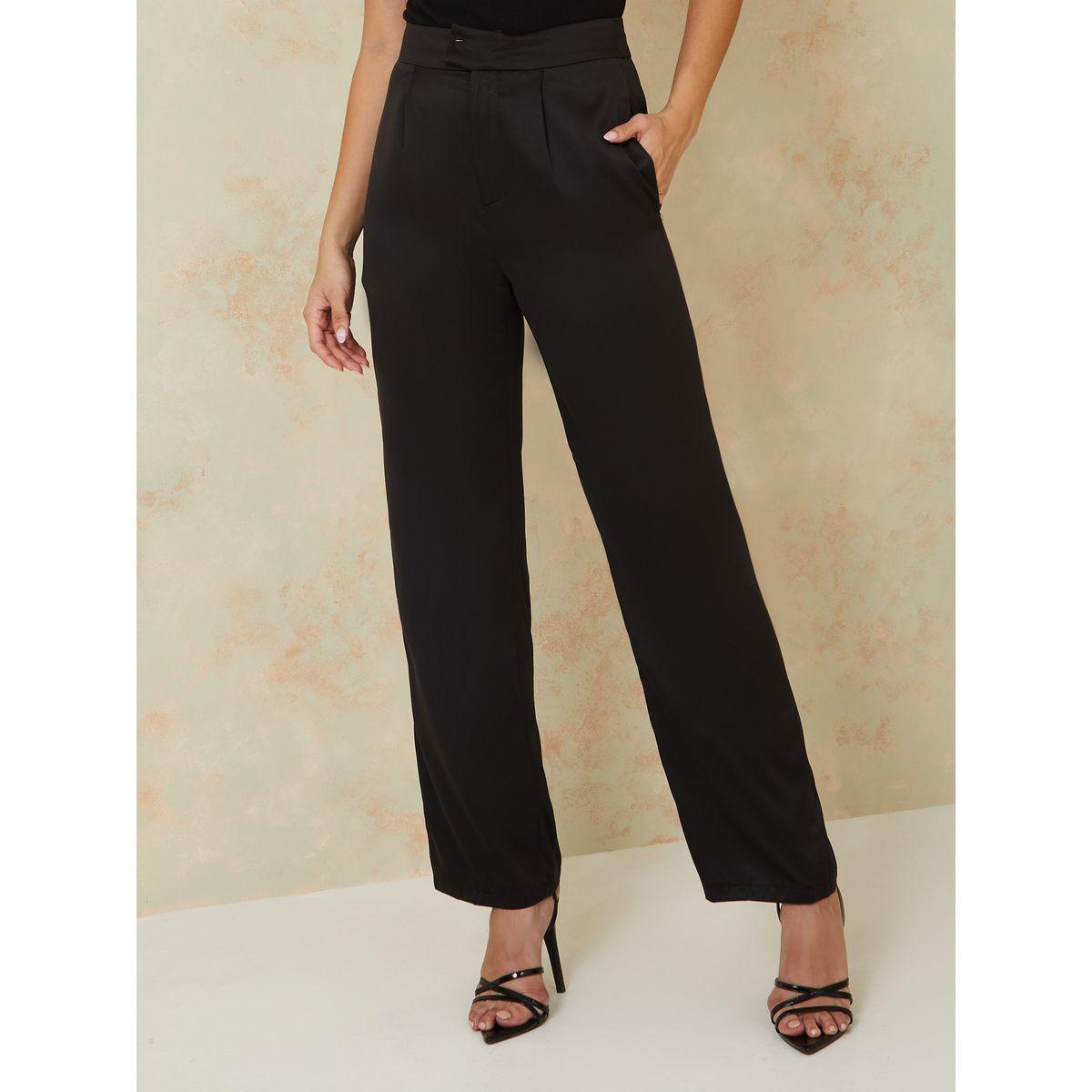 بنطال ساتان بخصر عالي-women-clothing-bottoms-trousers-image-1