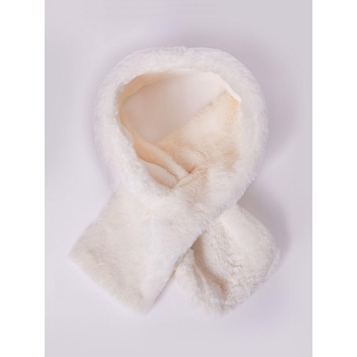 Styli Faux Fur Fuzzy Neck Scarf-women-winterwear-scarves-image-1