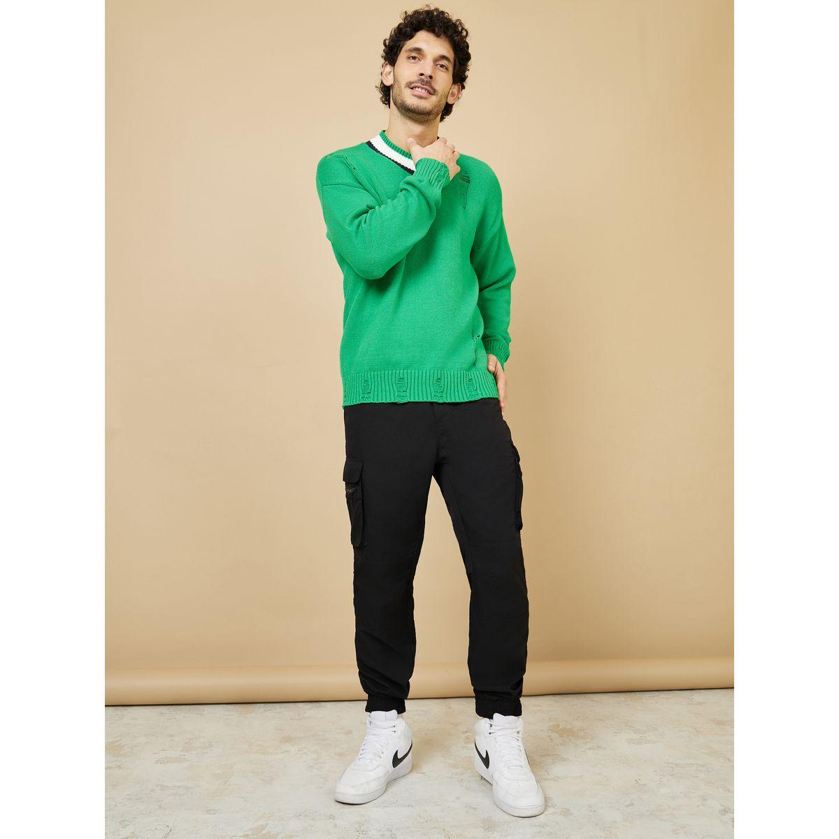 افرول محبوك بتفاصيل ممزقة-men-clothing-sweatersandpullovers-image-2