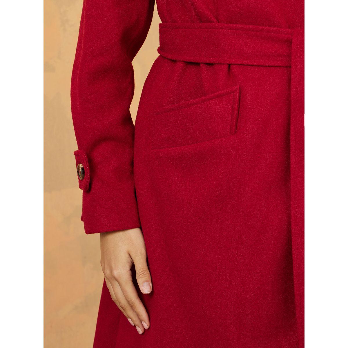 Styli Midi Length Wool Like Oversized Wool Like Coat with Sleeve Tab-women-clothing-coatsandjackets-coats-image-4