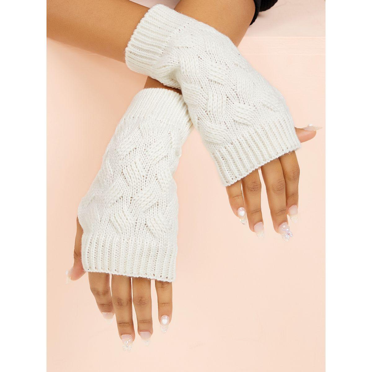 قفازات تدفئة الذراع بمقدمة مفتوحة-women-winterwear-gloves-image-2