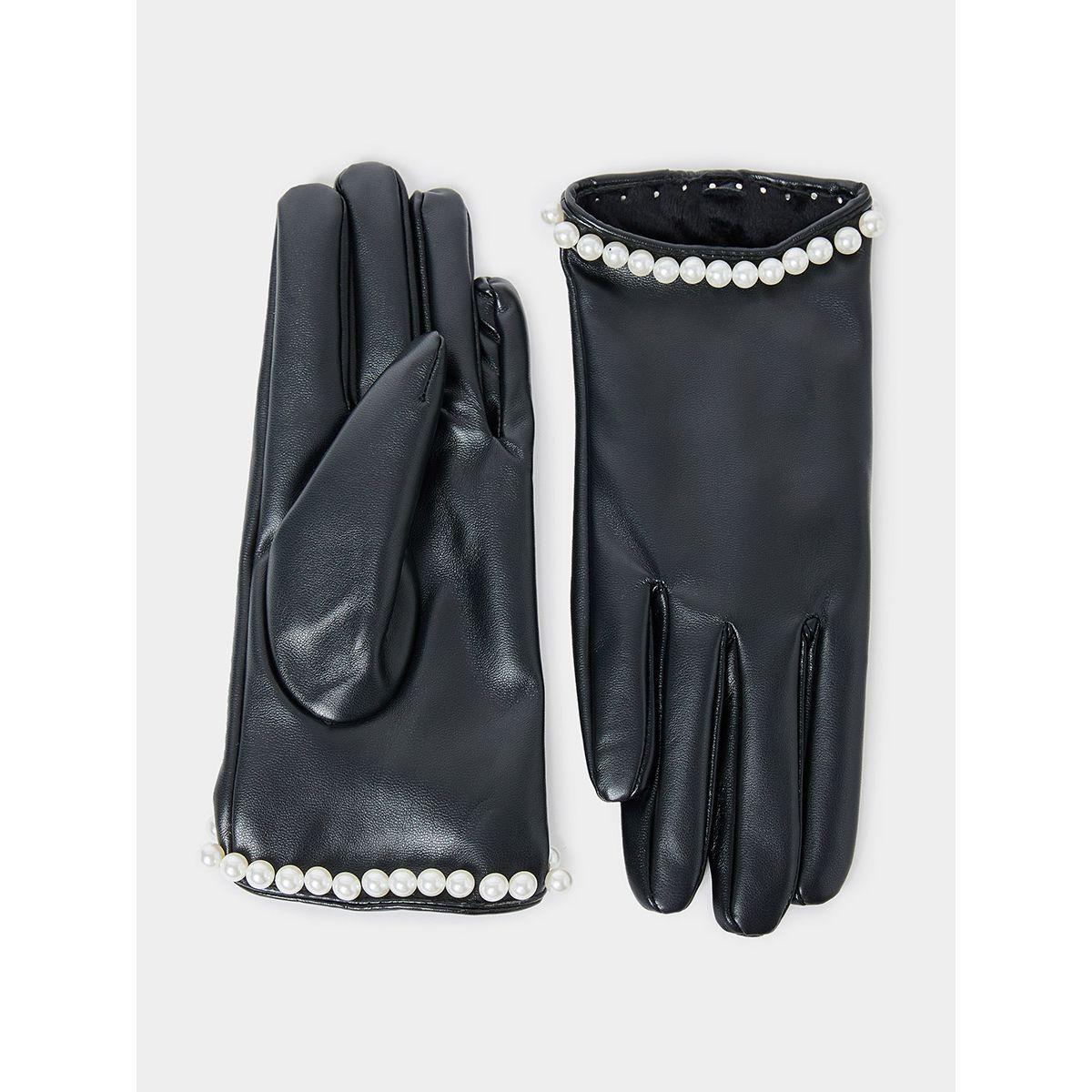 قفازات يد مزينة بلؤلؤ-women-winterwear-gloves-image-2