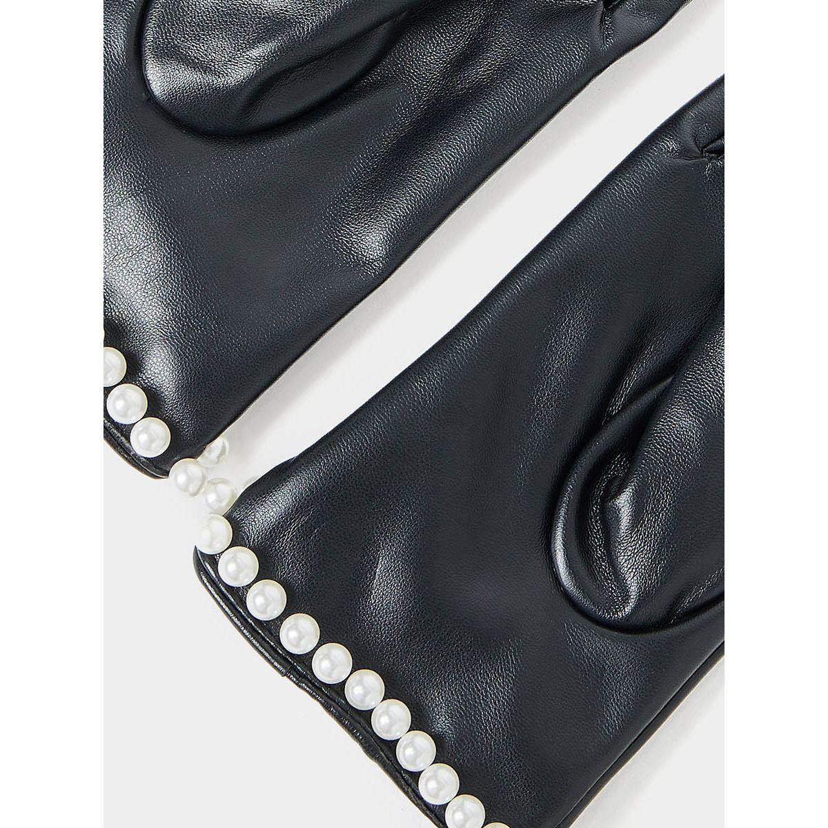 قفازات يد مزينة بلؤلؤ-women-winterwear-gloves-image-4