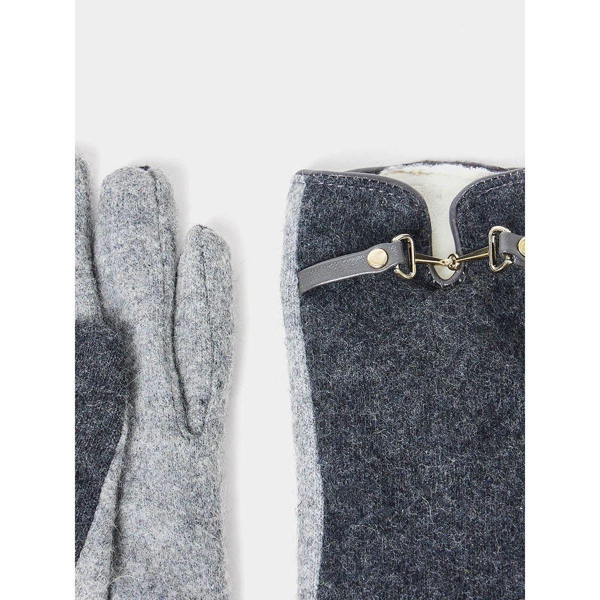 Styli Metal Accent Detail Winter Gloves-women-winterwear-gloves-image-3