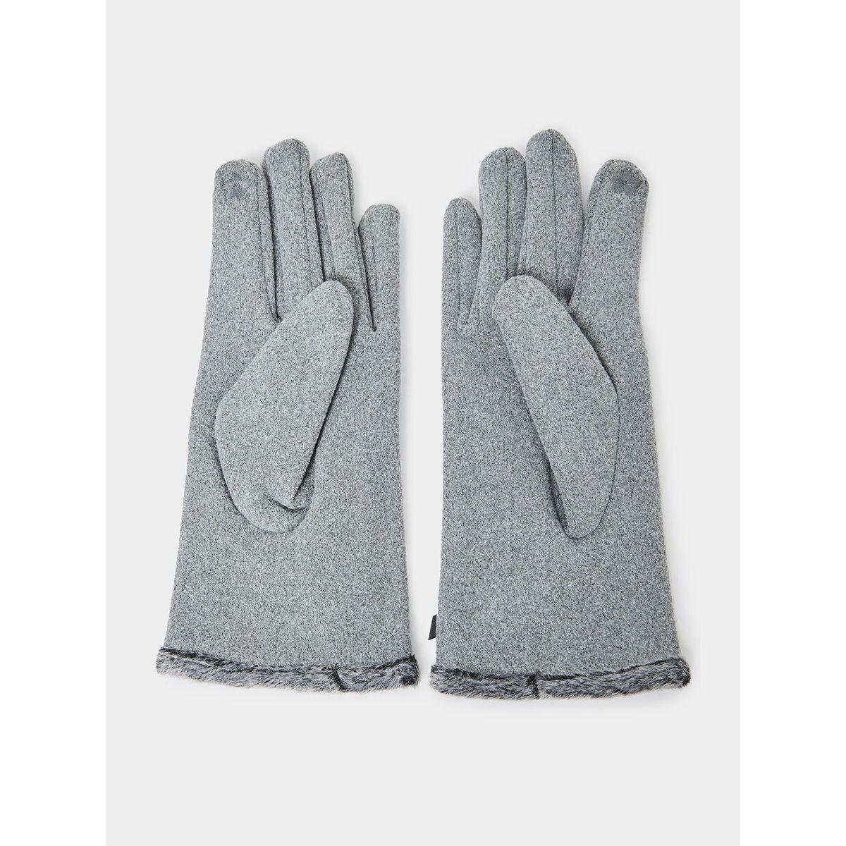 Styli Bow Decor Winter Gloves-women-winterwear-gloves-image-3