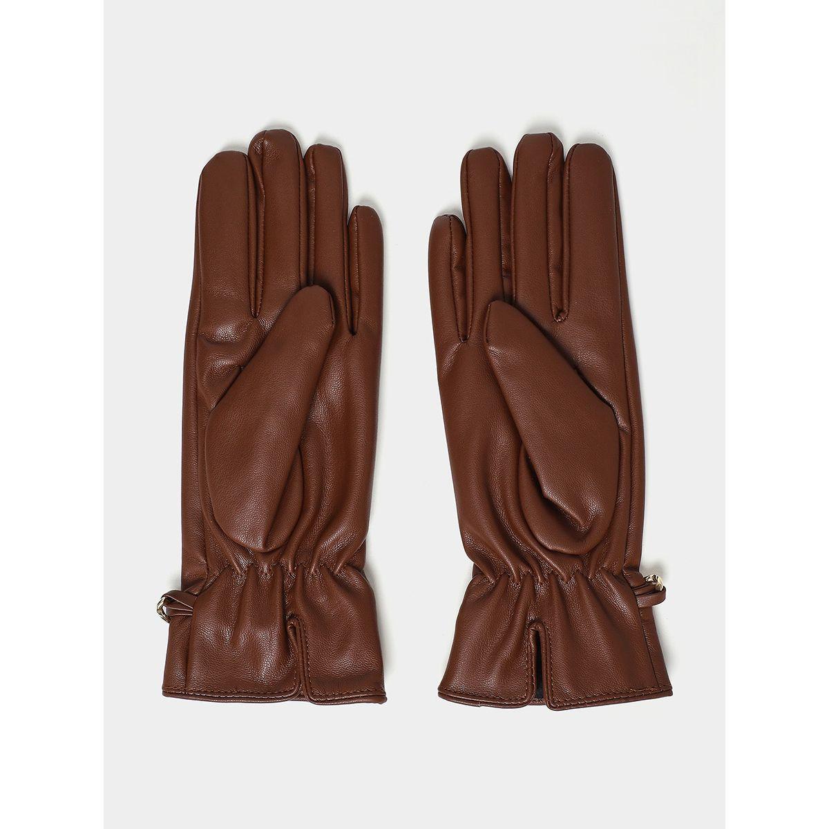 قفازات شتوية مزينة بسلاسل-women-winterwear-gloves-image-2