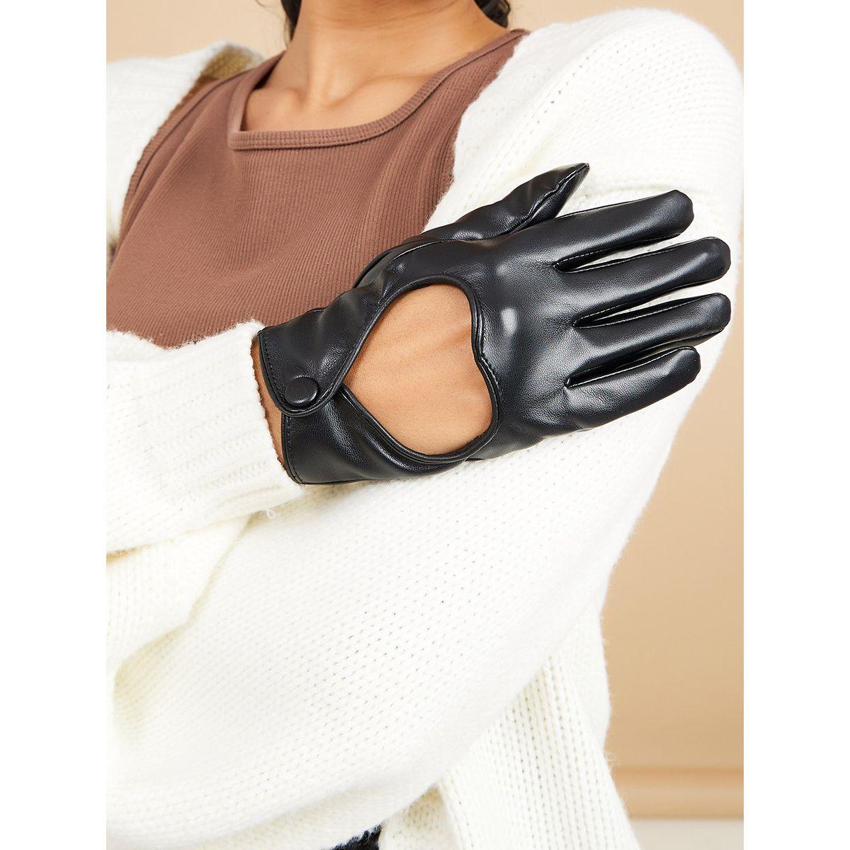 قفازات يد مزينة بفتحات-women-winterwear-gloves-image-3