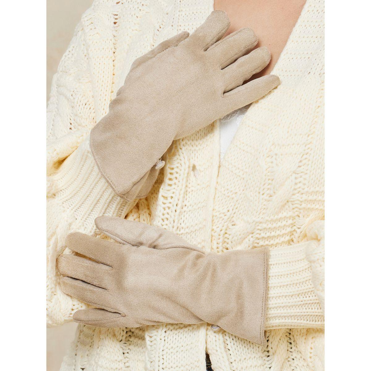 Styli Winter Gloves with Heart Pattern Detail-women-winterwear-gloves-image-2