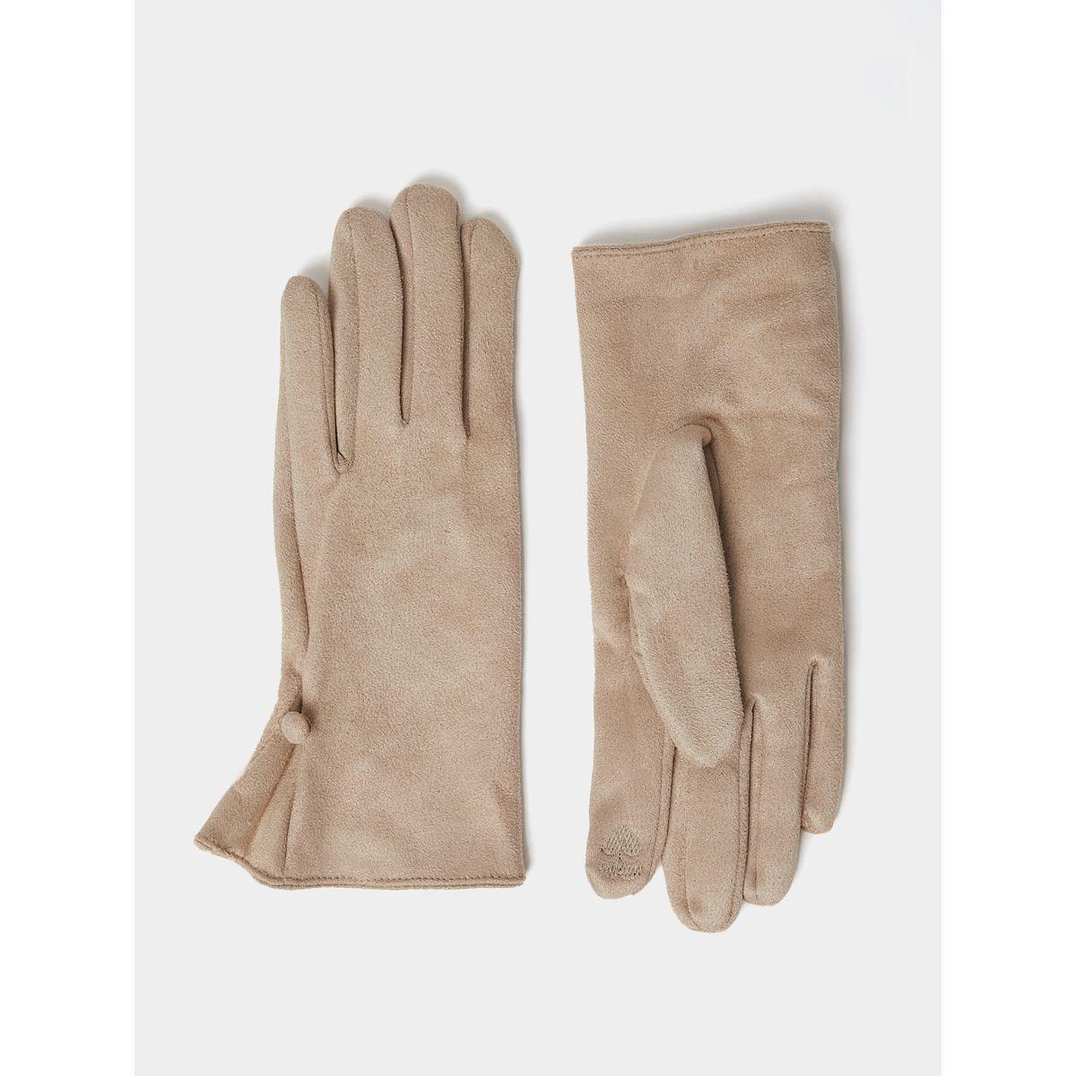 Styli Winter Gloves with Heart Pattern Detail-women-winterwear-gloves-image-3