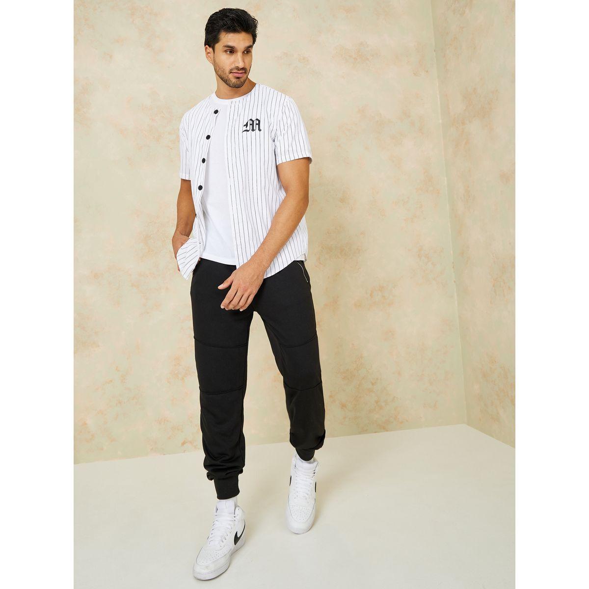 Styli Zipper Pockets Paneled Jogger with Drawstring Detail-men-clothing-bottoms-joggers-image-1