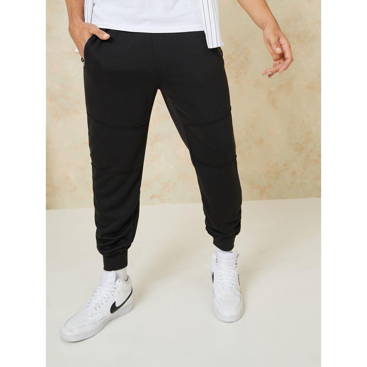 Styli Zipper Pockets Paneled Jogger with Drawstring Detail-men-clothing-bottoms-joggers-image-2
