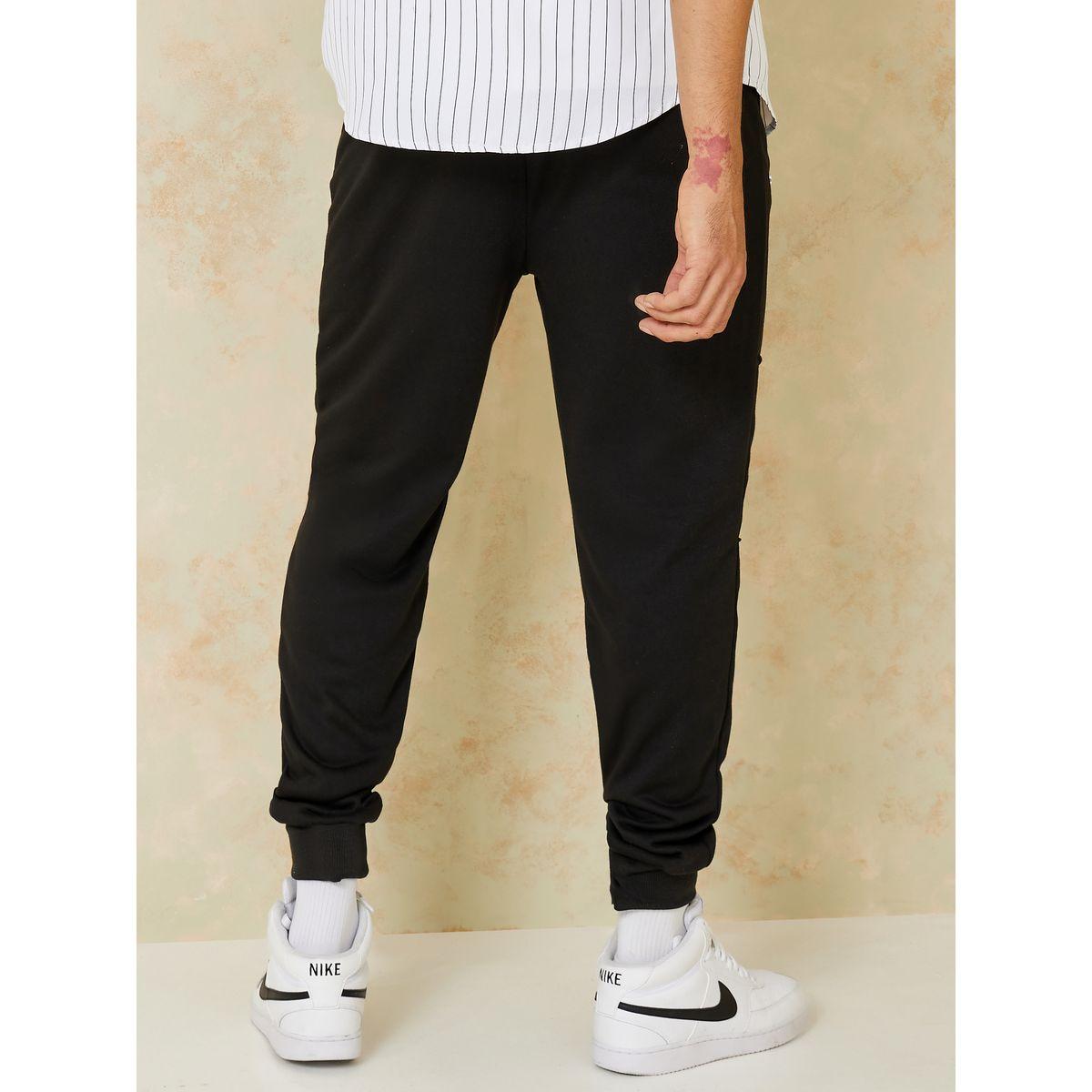 Styli Zipper Pockets Paneled Jogger with Drawstring Detail-men-clothing-bottoms-joggers-image-4