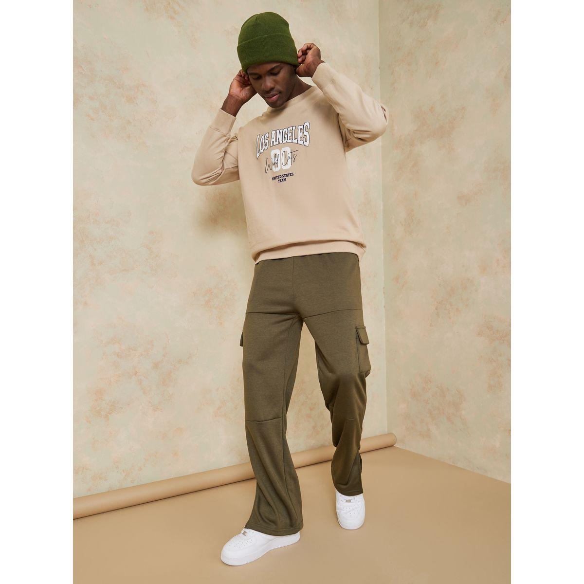 Styli Flap Pocket Detail Split Hem Cargo Jogger-men-clothing-bottoms-joggers-image-2