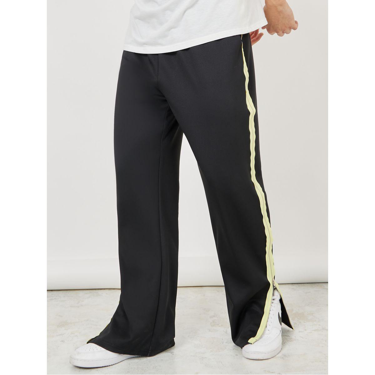 جوغر بتداخل سحاب غلق بلون مغاير-men-clothing-bottoms-joggers-image-1