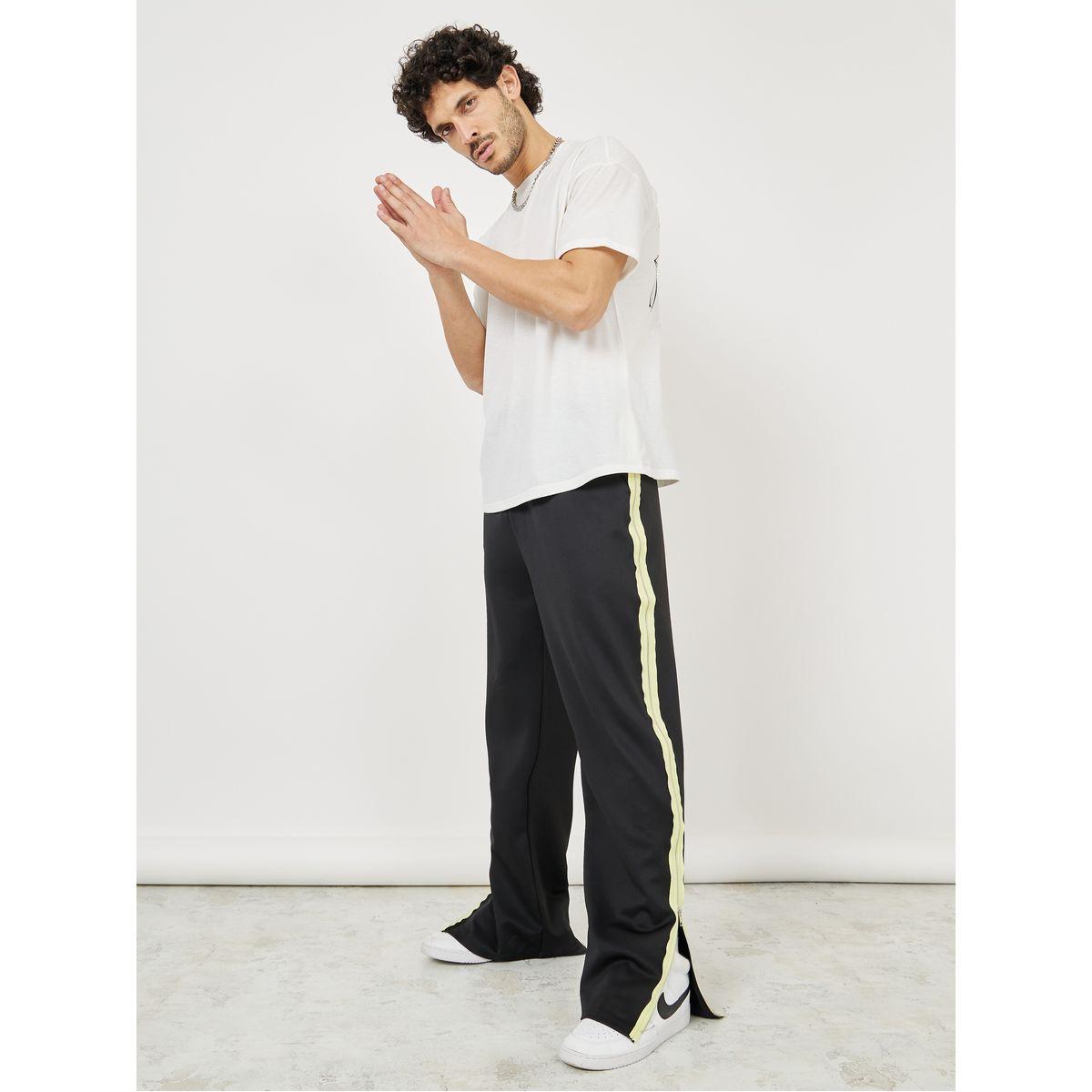 جوغر بتداخل سحاب غلق بلون مغاير-men-clothing-bottoms-joggers-image-2