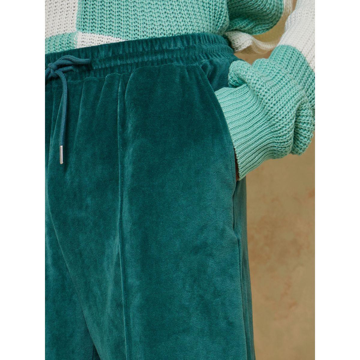 Styli Velour Split Hem Jogger with Drawstring Detail-men-clothing-bottoms-joggers-image-3