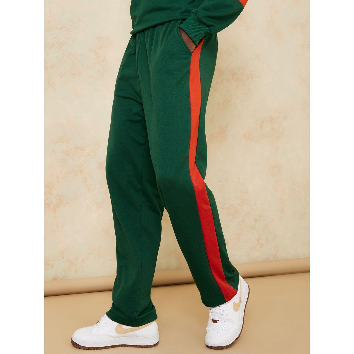 Styli Oversized Contrast Side Panel Joggers-men-clothing-bottoms-joggers-image-1