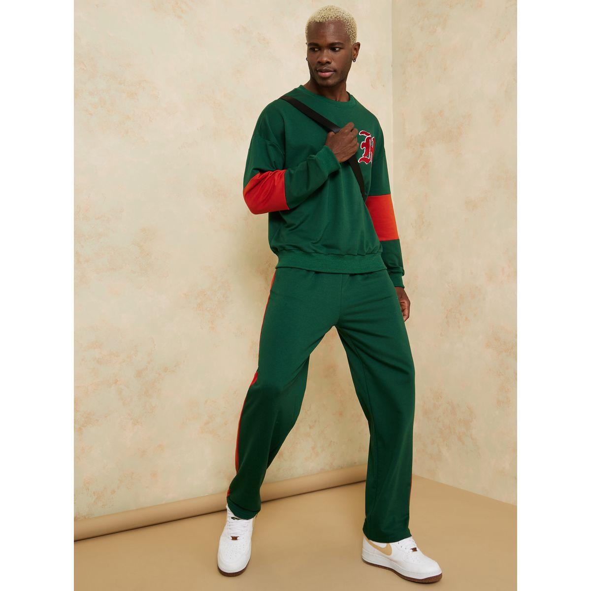 Styli Oversized Contrast Side Panel Joggers-men-clothing-bottoms-joggers-image-2