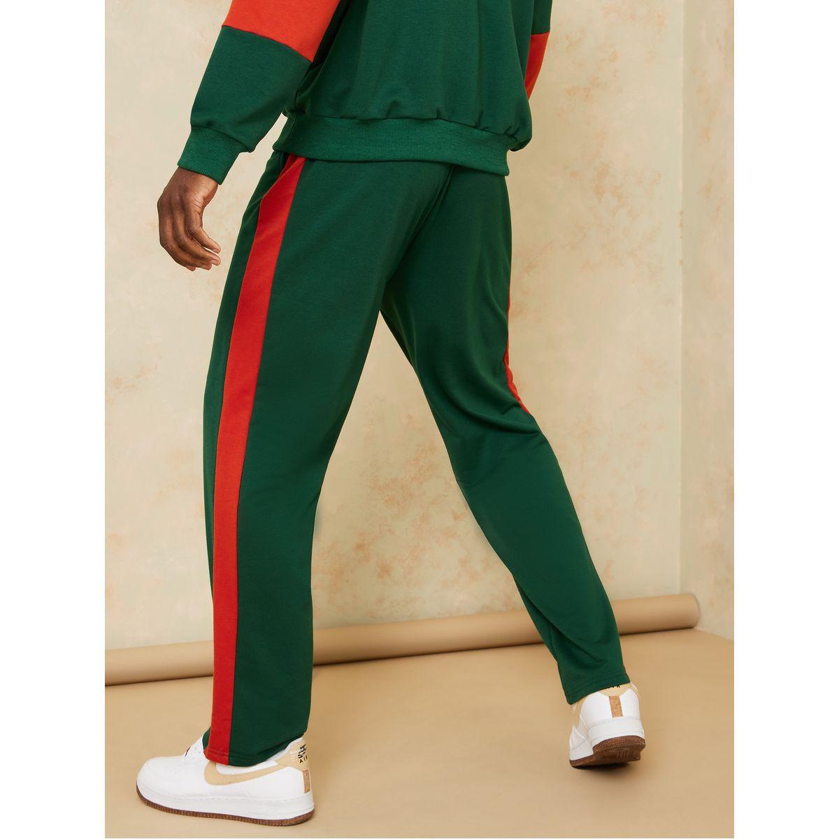 Styli Oversized Contrast Side Panel Joggers-men-clothing-bottoms-joggers-image-4