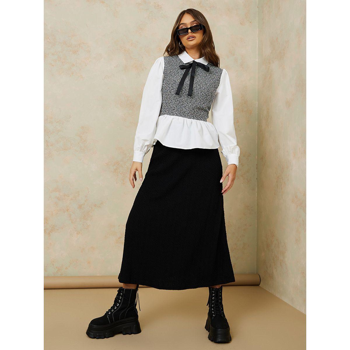 بلوزة تويد باكمام طويلة-women-clothing-shirtsandblouses-blouses-image-2