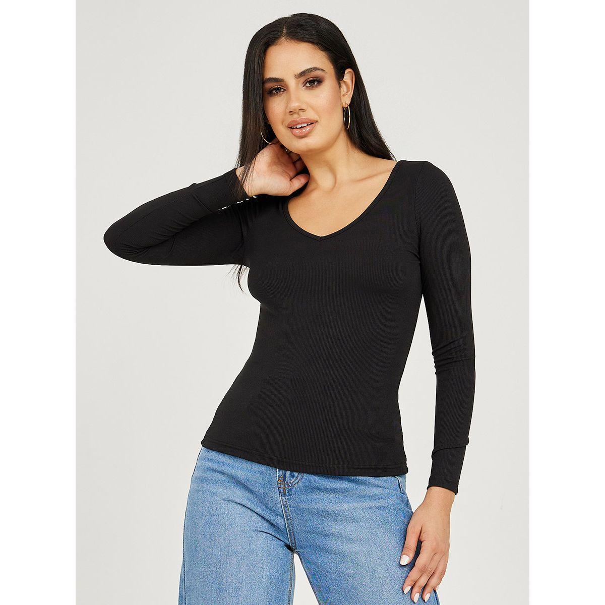 بلوزة محبوكة باكمام طويلة-women-clothing-shirtsandblouses-blouses-image-3
