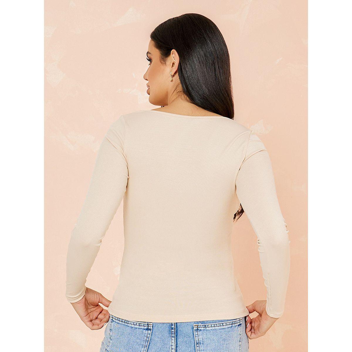 Styli Long Sleeves Wide Neck Knit Fitted Top-women-clothing-shirtsandblouses-blouses-image-5