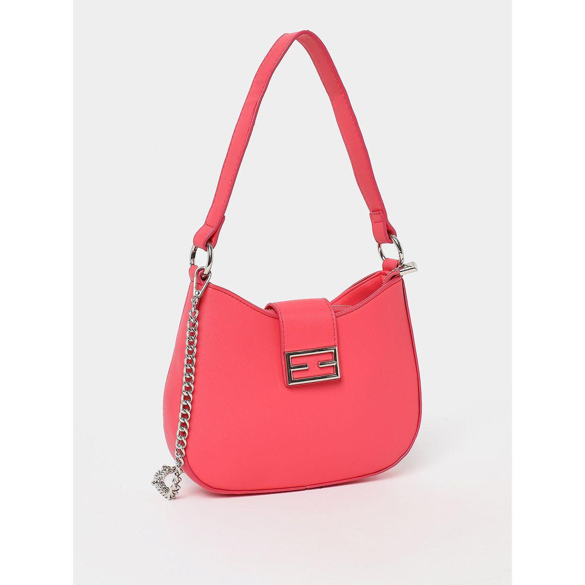 Styli Buckle Closure Shoulder Bag with Detachable Chain Strap-women-bagsandwallets-handbags-image-1