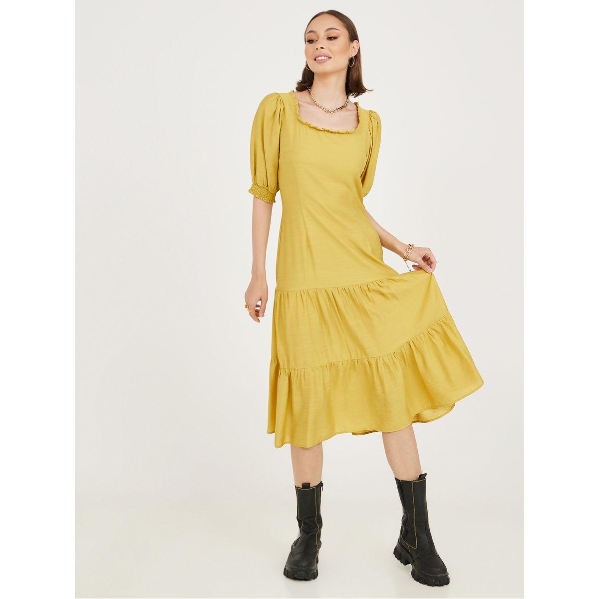 فستان ميدي باكمام قصيرة-women-clothing-dresses-image-2