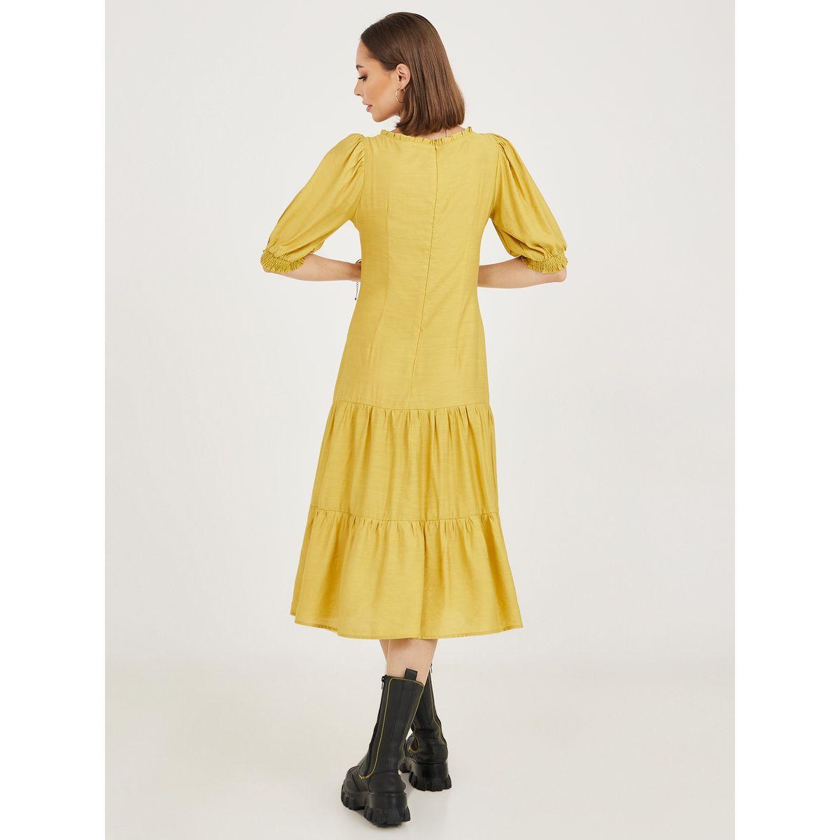 Styli Short Sleeves Square Neck Tiered Midi Dress-women-clothing-dresses-image-4