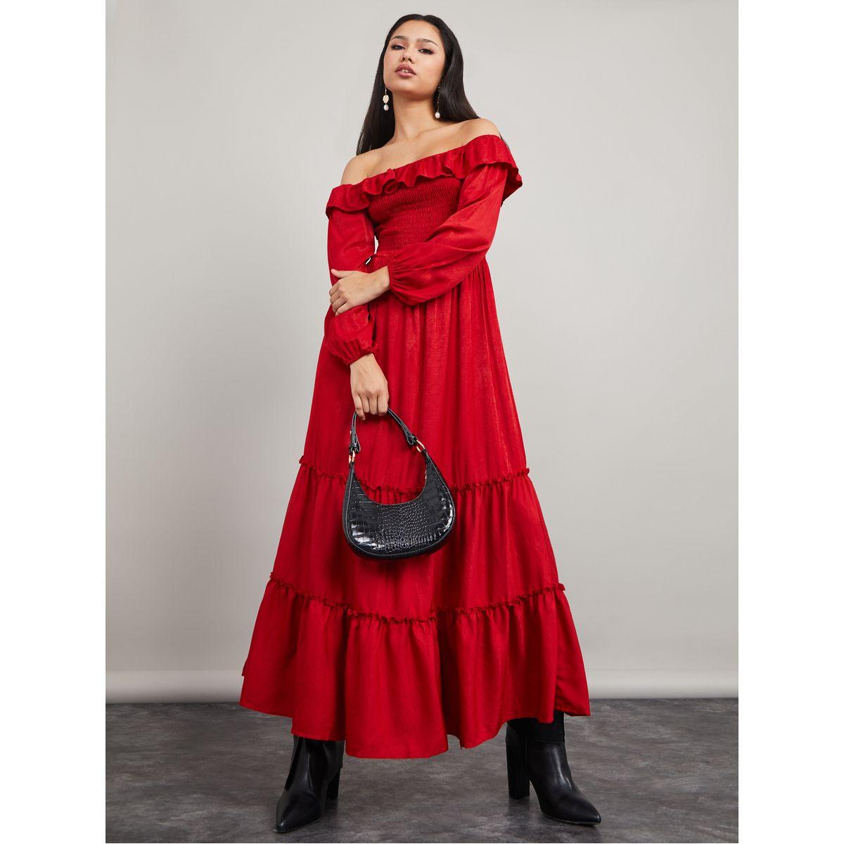 فستان طويل باكتاف مكشوفة-women-clothing-dresses-image-1